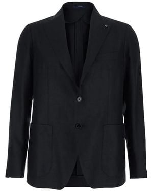 Tagliatore Buttoned Blazer - Black