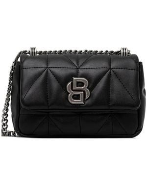 BOSS Quilted Logo Shoulder Bag - Black