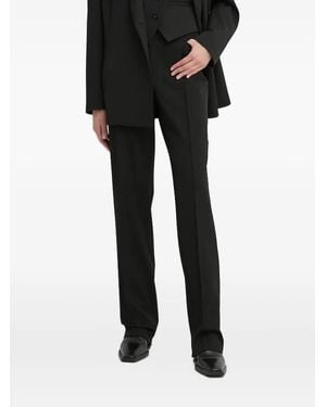 Samsøe & Samsøe Pantalones con diseño abierto en el bajo - Negro