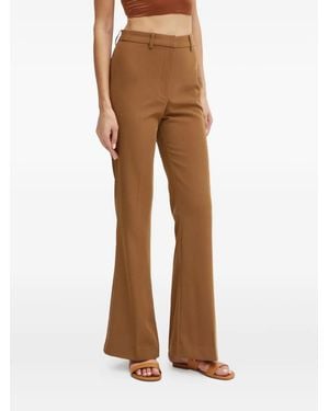 Bardot Pantalones de talle alto - Neutro