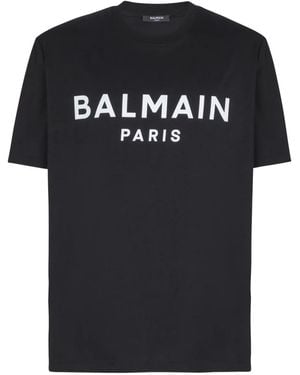 Balmain Paris Print T-Shirt - Black
