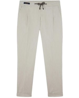 Paul & Shark Bundfaltenhose mit Kordelzug - Grau