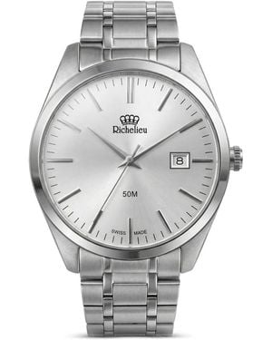 Richelieu Swiss Logo-Print 42Mm Watch - Grey