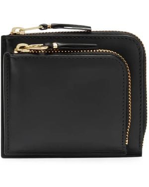 Comme des Garçons Outside-Pocket Zip-Around Wallet - Black