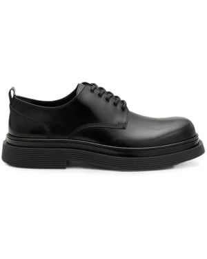 Ami Paris Derby-Schuhe Aus Kuhleder - Schwarz