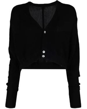 R13 Cropped Cardigan - Black