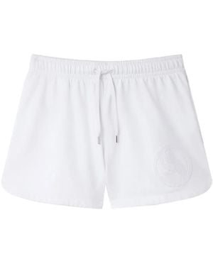 Stella McCartney S-Wave Jersey Drawstring Shorts - White