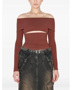 MISBHV Elena Long-Sleeve Top - Red