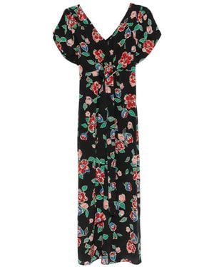 RIXO London Riella Floral Dress - Black