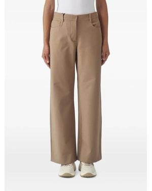 Max Mara Wide-Leg Tailored Pants - Natural