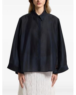 Peserico Shoulder Slit Shirt - Blue