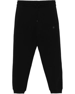 BOSS Dimacs Logo-Plaque Drawstring Track Trousers - Black