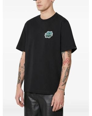 Filling Pieces Camiseta con logo bordado - Negro