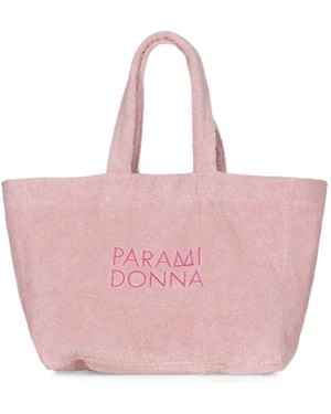 Paramidonna Logo-Embroidered Tote Bag - Pink