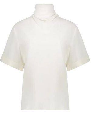 Ellery Top Con Cuello Alto - Blanco