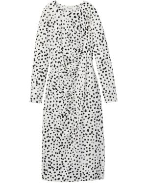 black long sleeve dress mesh sleeves Monni Black Maxi Dress main image 1