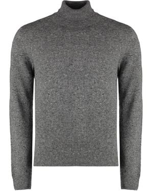 THE (Alphabet) Roll-Neck Jumper - Grey