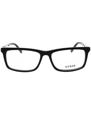 Guess Rectangle-Frame Glasses - Black