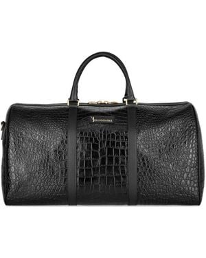 Billionaire Reistas Met Krokodillen-Reliëf - Zwart