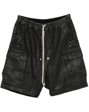 Rick Owens Cargobela Drawstring Cargo Shorts - Black