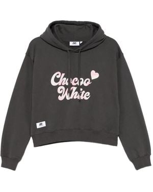 Chocoolate Logo-Embroidered Hoodie - Black
