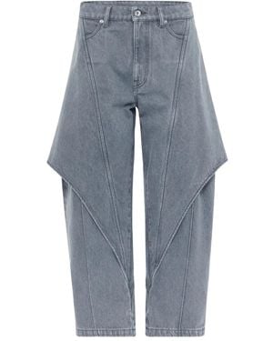 JW Anderson パネルデニムパンツ - ブルー
