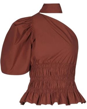 Johanna Ortiz Ritmo Loco Ruffled Top - Red