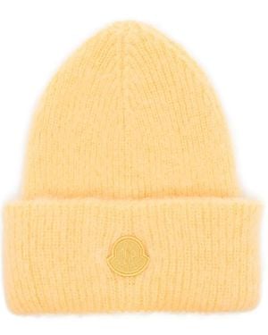 Moncler Muts Met Logopatch - Geel