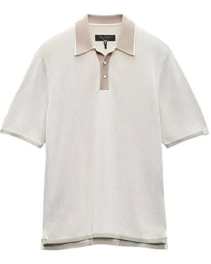 Rag & Bone Harvey Poloshirt - Wit