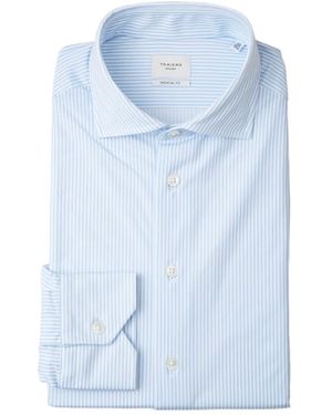 Traiano Milano Striped Shirt - Blue
