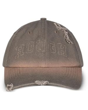 ROUGH Baseballkappe Im Distressed-Look - Grau
