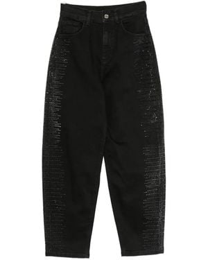 Liu Jo Rhinestone-Embellished Jeans - Black