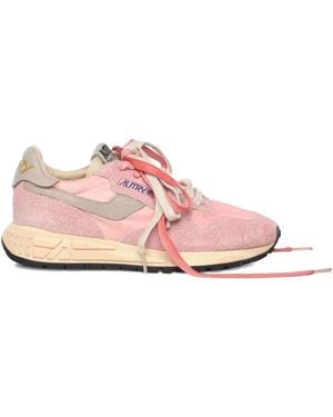 Autry Logo-patch sneakers - Pink