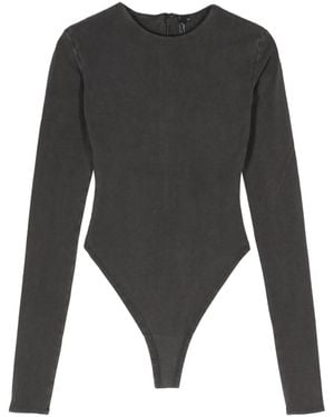 Entire studios Round-Neck Jersey Bodysuit - Gray