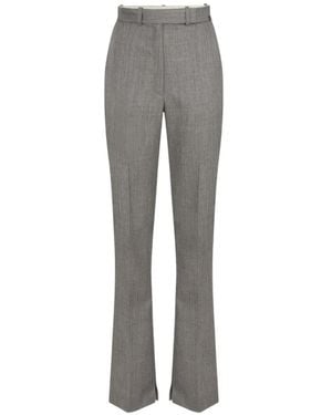 Elisabetta Franchi Wool Trousers - Grey