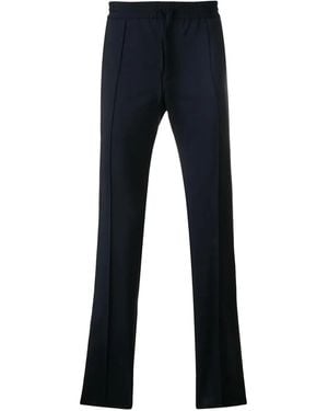 Valentino Garavani ヴァレンティノ コントラスト ストレートパンツ - ブルー