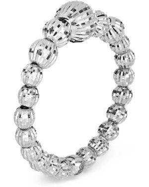 Desmo Crystal Gala Beaded Ring - Metallic
