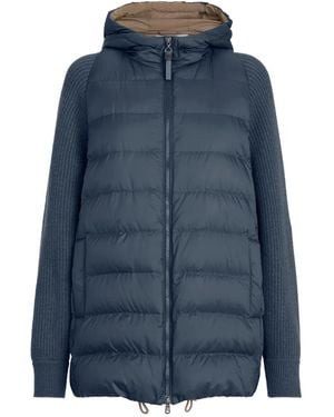Brunello Cucinelli Nylon Short Down Jacket - Blue