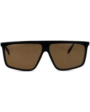 KARL LAGERFELD Navigator Geometric-Frame Sunglasses - Black