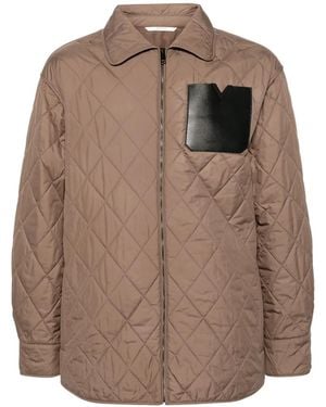 Valentino Garavani Diamond-Quilted Jacket - Brown