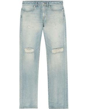 John Elliott Taylor Mid-Rise Straight-Leg Jeans - Blue