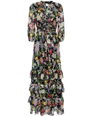 Sachin & Babi Venus Floral-Print Dress - Blue