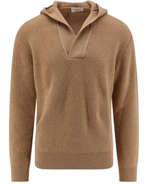 Laneus Long-Sleeve Hoodie - Brown