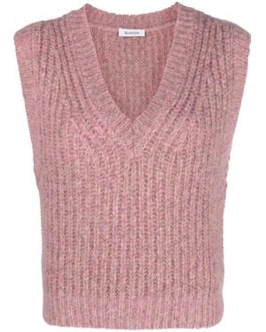 Rodebjer Chunky-Knit Sleeveless Vest - Pink