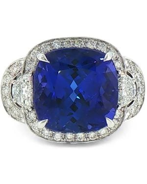 HYT Jewelry Bague À Tanzanite Et Diamants - Bleu
