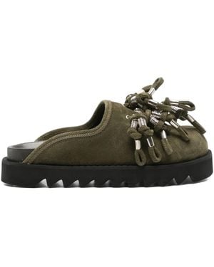Toga Tassel-Embellished Mules - Verde