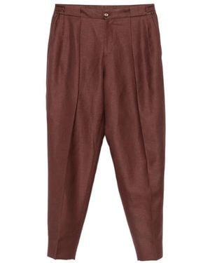 Briglia 1949 Pantalones Ajustados Con Pinzas - Morado