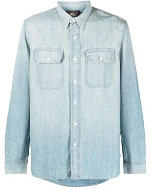 RRL Illinois Washed-Denim Shirt - Blue