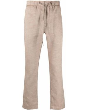 Frescobol Carioca Straight-Leg Linen-Blend Trousers - Natural