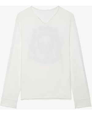 Zadig & Voltaire Henley Long-Sleeve T-Shirt - White